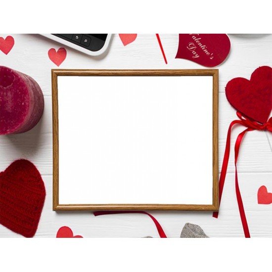 Εκτύπωση Ευχετήριας Κάρτας Valentine's Day Brown Frame (10x15)