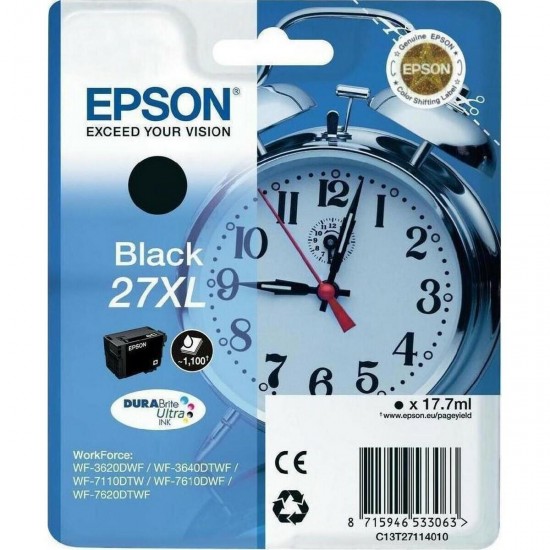 Epson 27XL Μελάνι Εκτυπωτή InkJet Μαύρο (C13T27114010 C13T27114012)