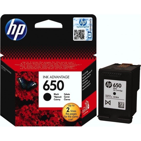 HP Μελάνι Inkjet No.650 Black