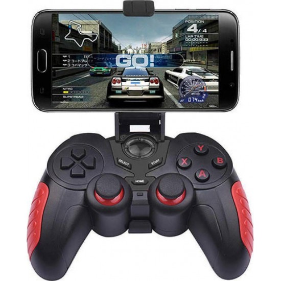 Lamtech Ασύρματο Gamepad για Android/PC/iOS Black/Red