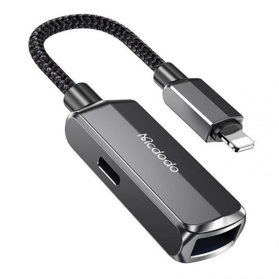 Mcdodo OTG 2v1 Μετατροπέας Lightning male σε Lightning / USB-A female
