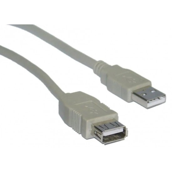 POWERTECH καλώδιο προέκτασης USB CAB-U076 480Mbps 1.5m γκρι