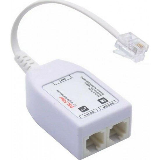 Powertech VDSL Splitter RJ11 Λευκό