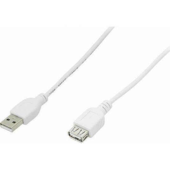 Προέκταση USB A M/F 1.5m  White