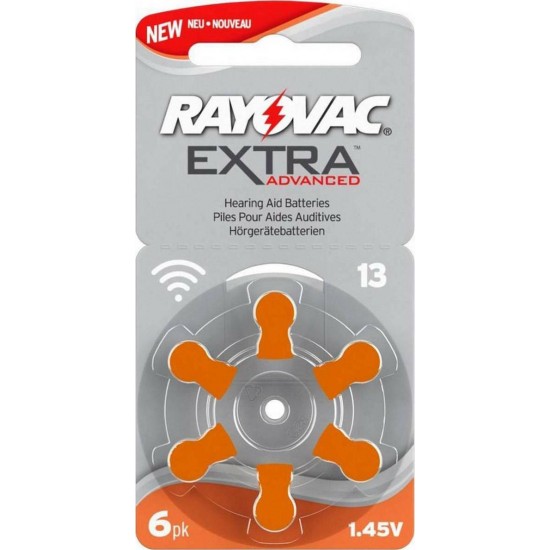 Rayovac Extra Advanced Μπαταρίες Ακουστικών Βαρηκοΐας 13 1.45V 6τμχ