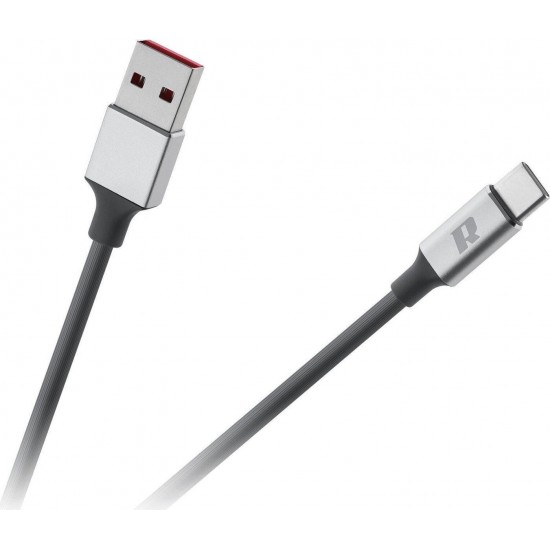 Rebel USB 3.0 Cable USB-C male - USB-A Μαύρο 1m