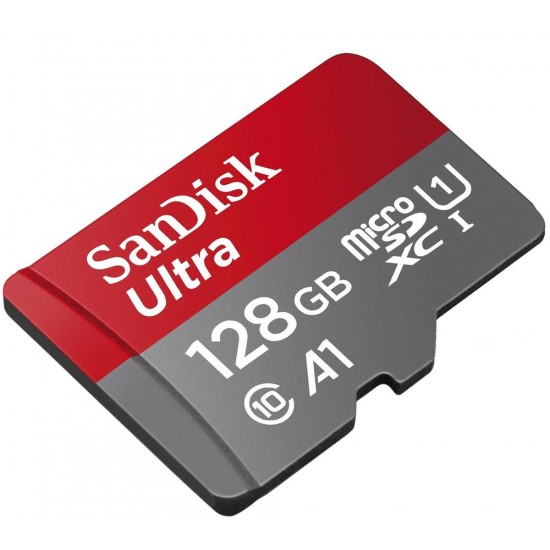 Sandisk microSDXC 128GB Class 10 U1 A1 UHS-I με αντάπτορα