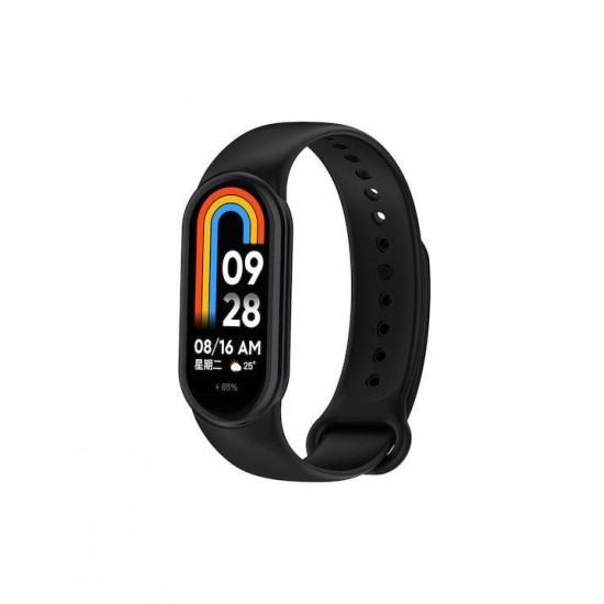 Silicone band for Xiaomi Mi Band 8 black