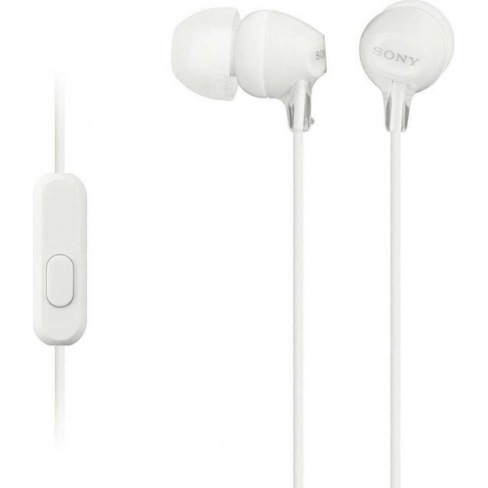 Sony MDR-EX15AP In-ear Handsfree με Βύσμα 3.5mm Λευκό