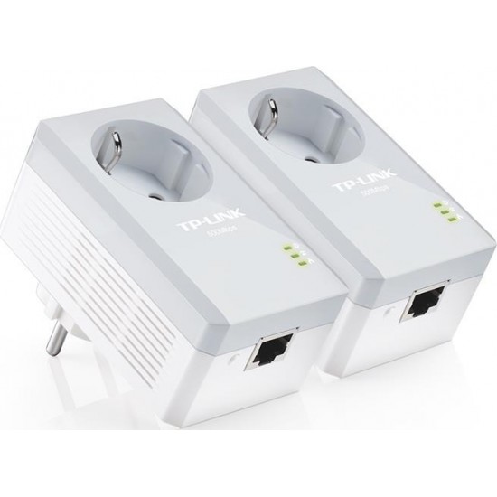 TP-LINK TL-PA4010PKIT V5 AV600 Passthrough Powerline Starter KIT