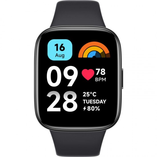 Xiaomi Redmi Watch 3 Active Αδιάβροχο με Παλμογράφο Μαύρο