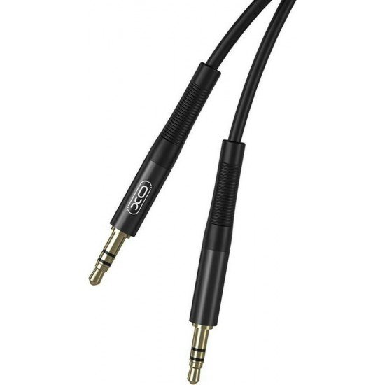 XO Cable 3.5mm Male - 3.5mm Male Μαύρο 1m