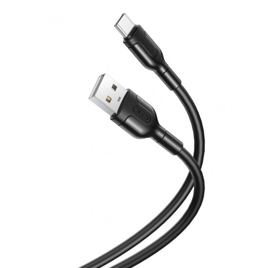 XO NB212 USB 2.0 Cable USB-C male - USB-A male Μαύρο 1m