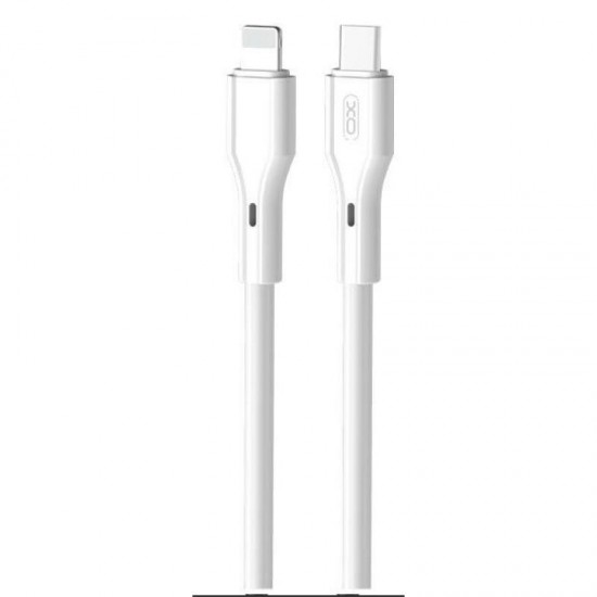 XO NBQ231A USB-C to Lightning Cable 27W Λευκό 1m
